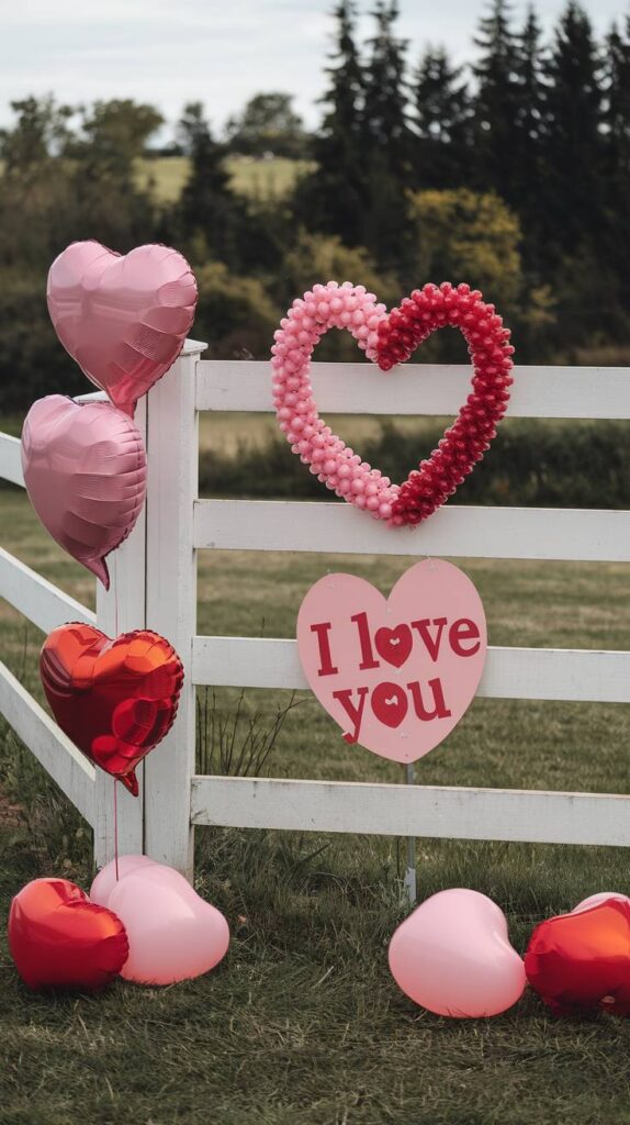 Winter Valentine's Day Decor: Outdoor Valentine’s Decorations