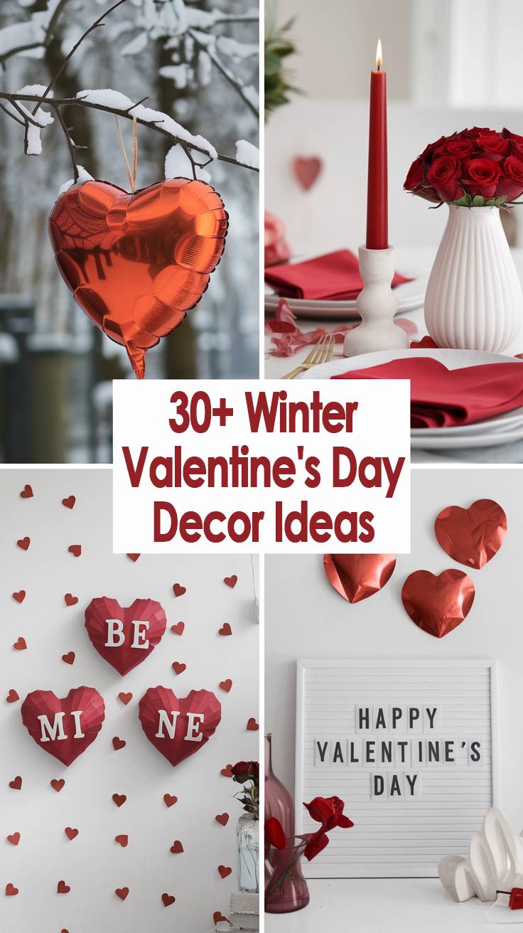 Winter Valentine's Day Decor