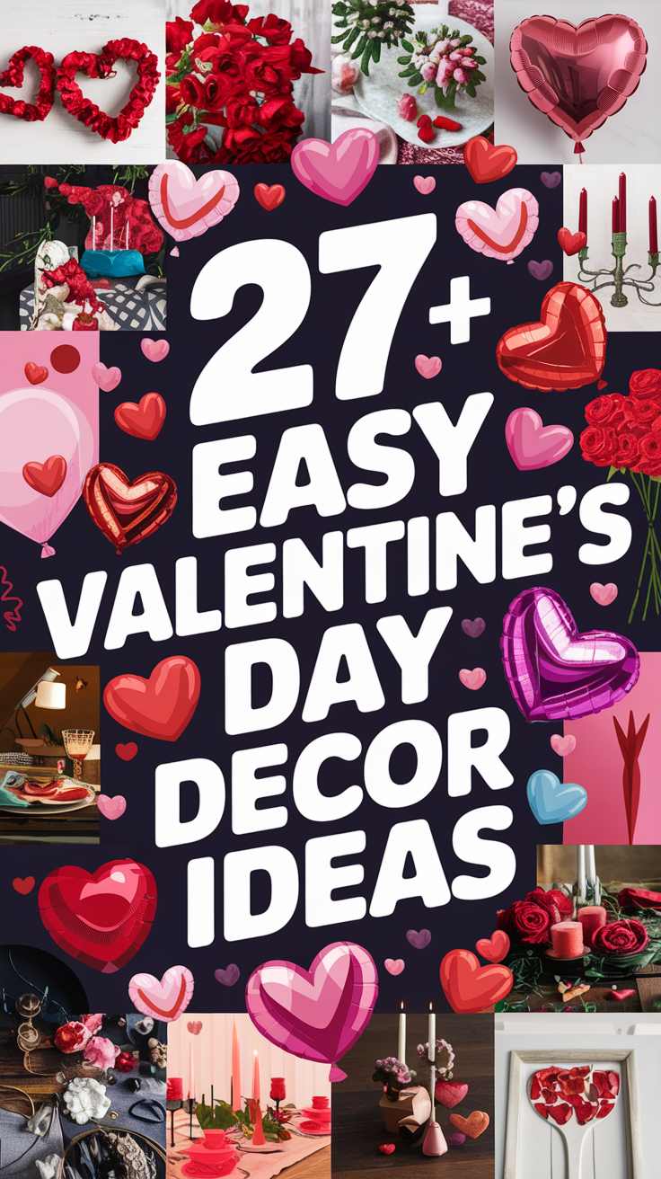 Simple & Easy Valentine’s Day Decor Ideas