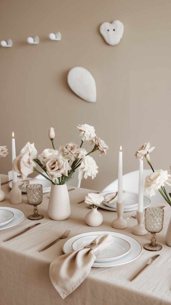 Neutral Valentine's Day Decor Ideas