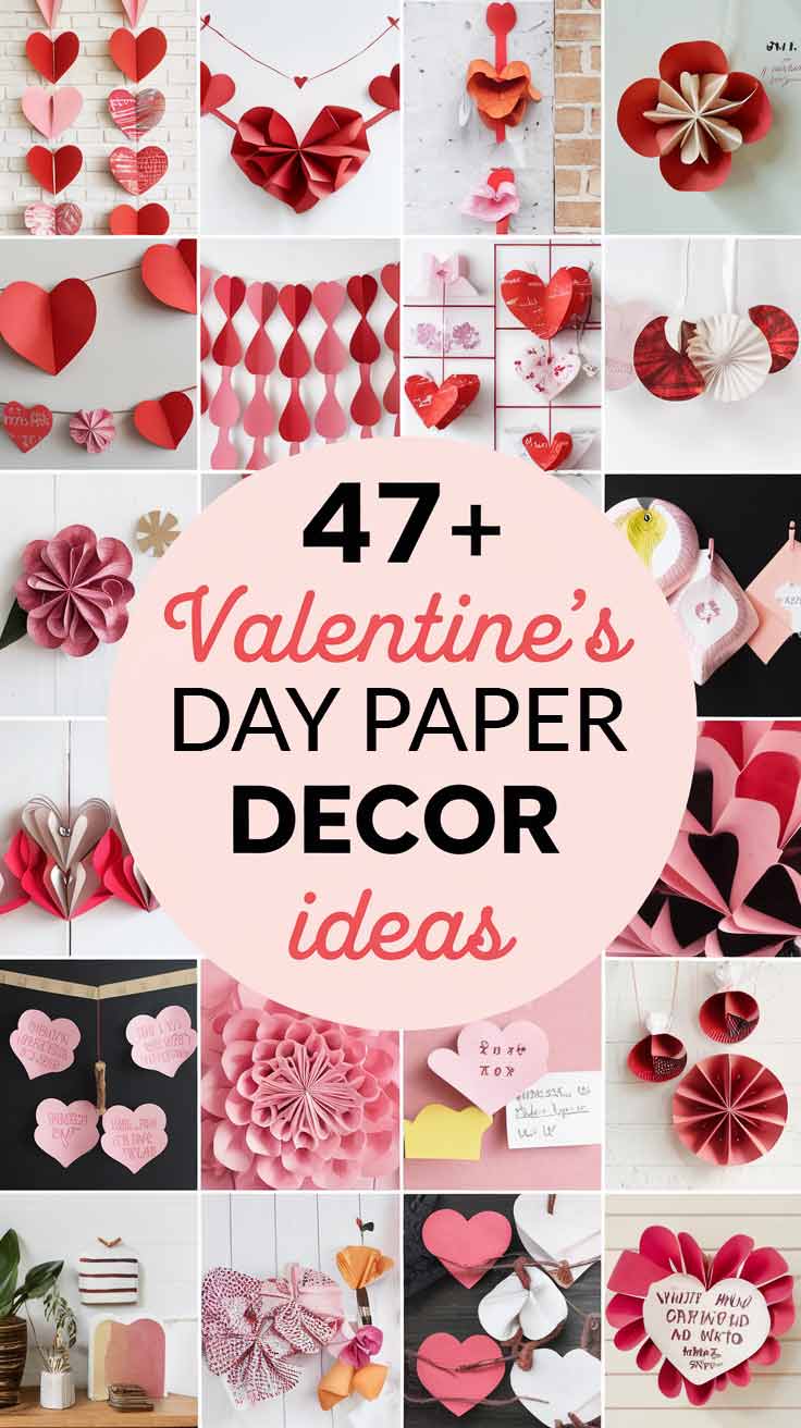 Valentine's Day Paper Decor Ideas