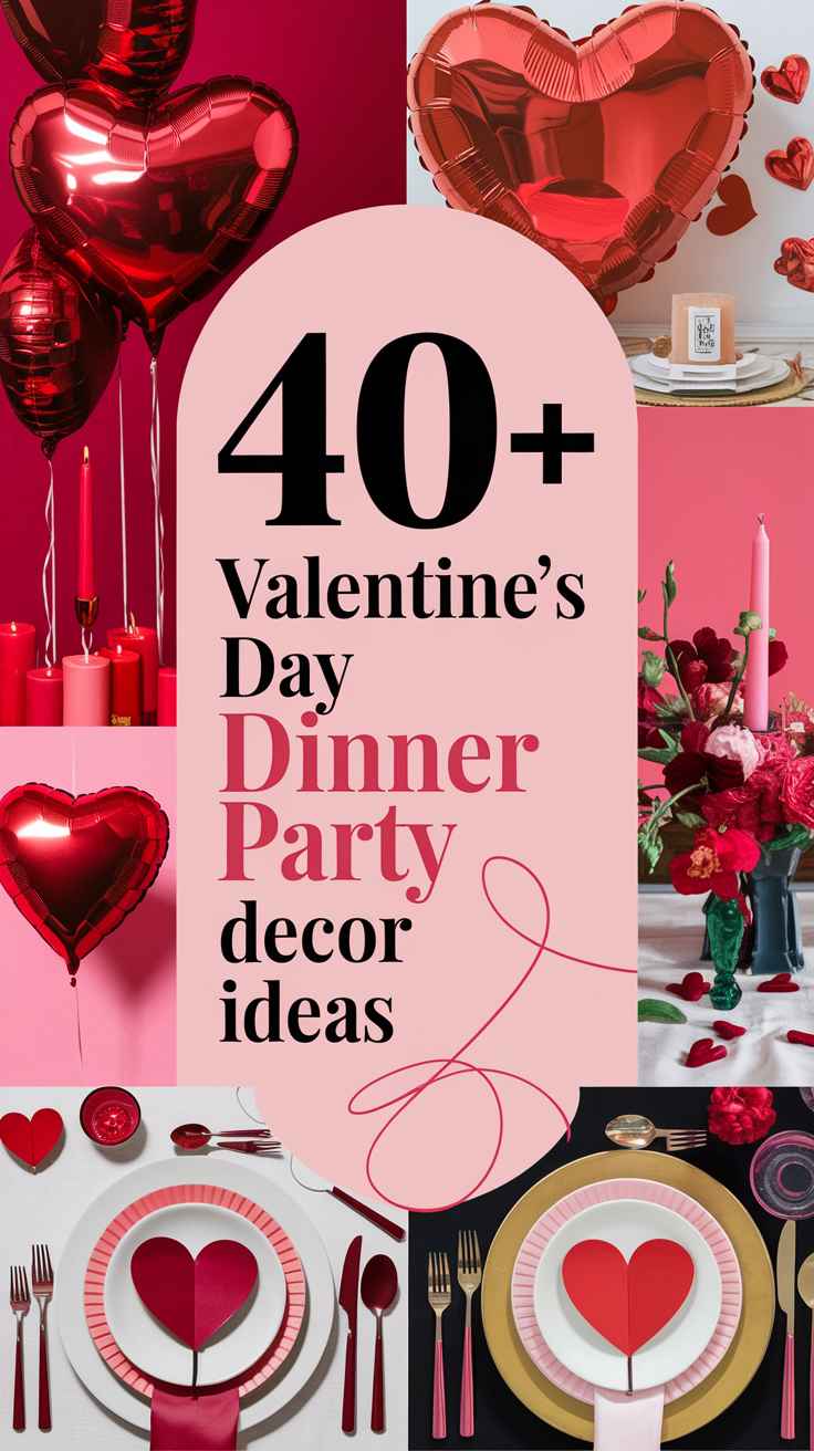 Valentine's Day Dinner Party Decor Ideas