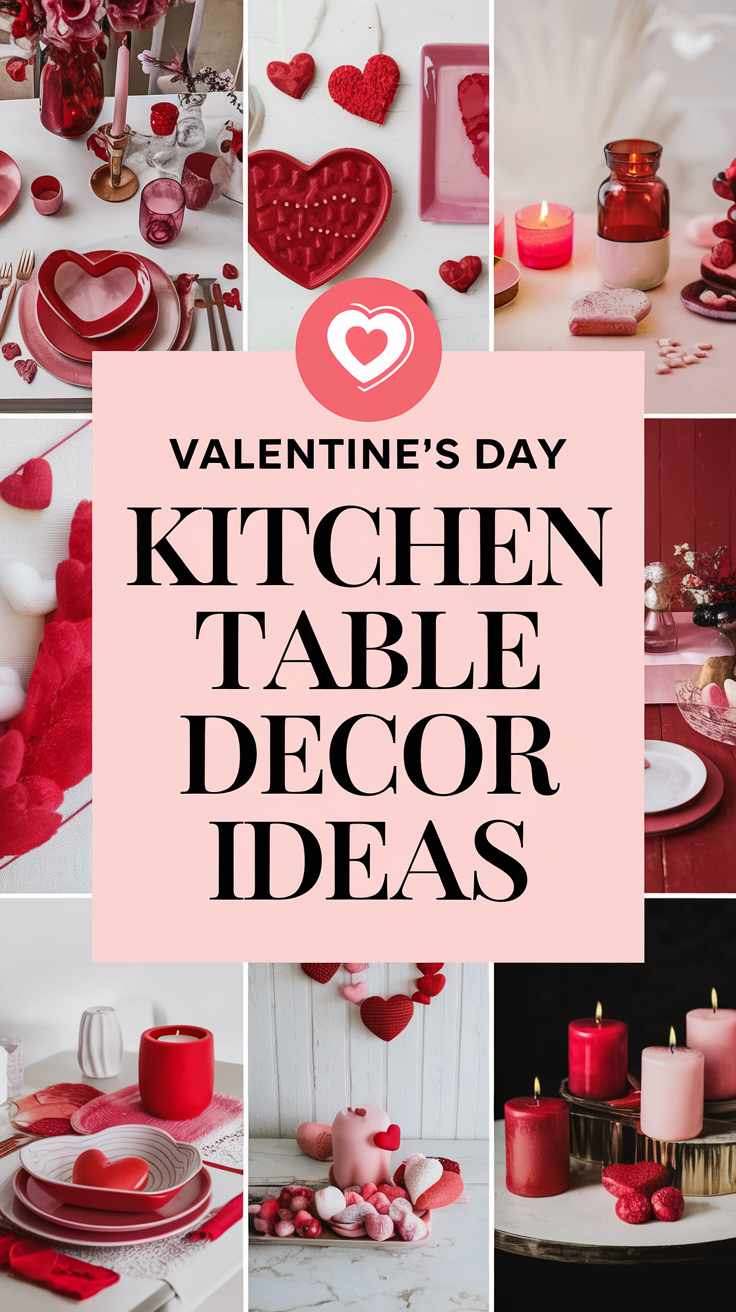 Valentines Day Kitchen Table Decor Ideas