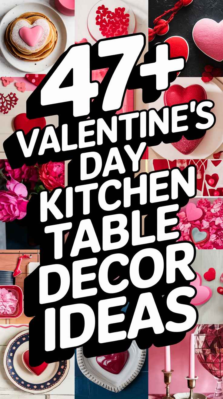 Valentine's Day Kitchen Table Decor Ideas