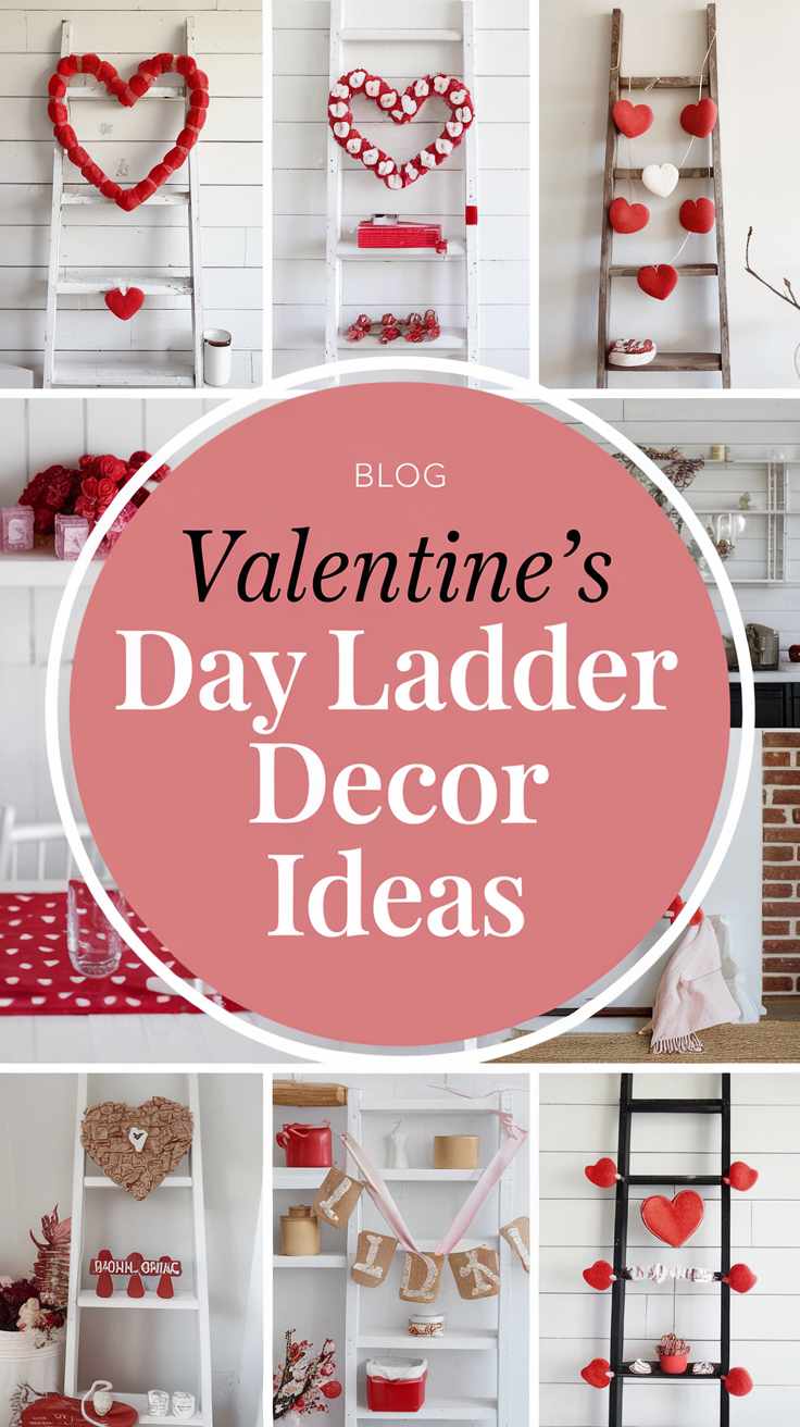 Valentines Day Ladder Decor Ideas