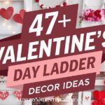 Valentine's Day Ladder Decor Ideas