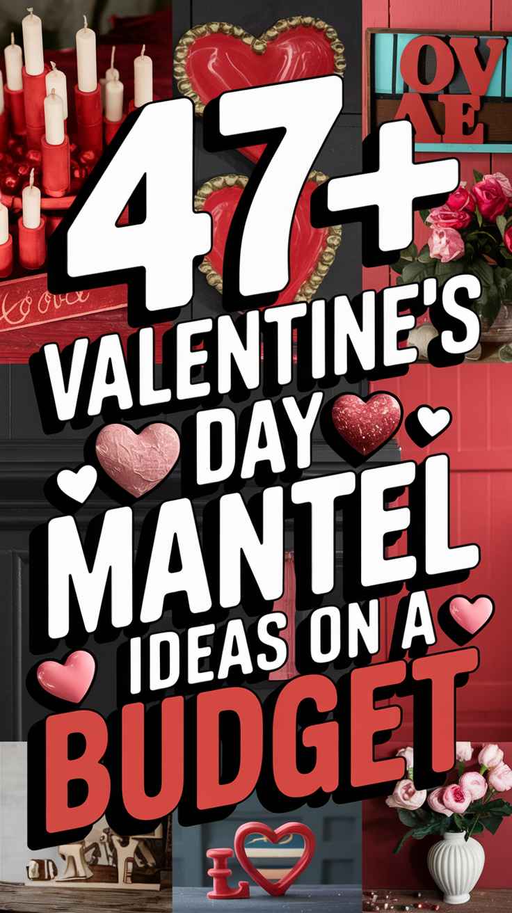 Valentine's Day Mantel Decor Ideas on a Budget