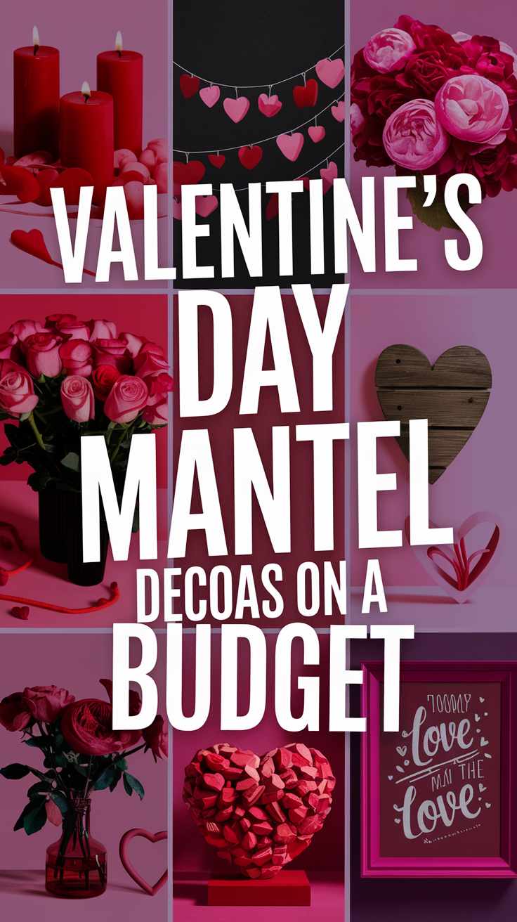 Valentines Day Mantel Decor Ideas on a Budget