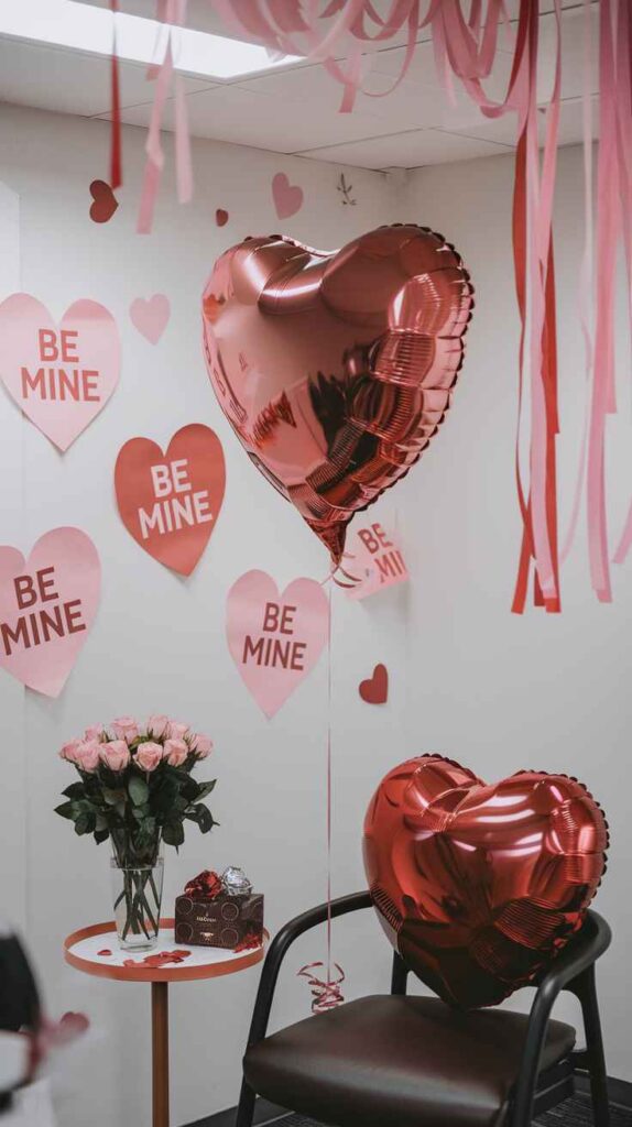 Valentine's Day Office Decor