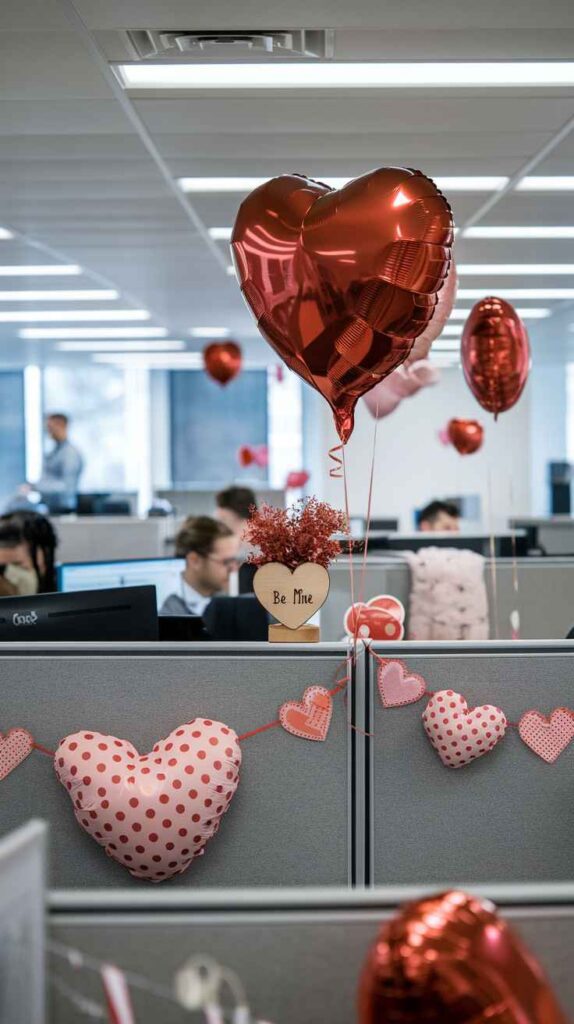 Valentine's Day Office Decor