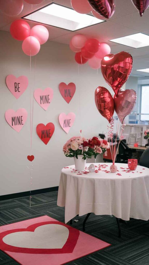 Valentine's Day Office Decor