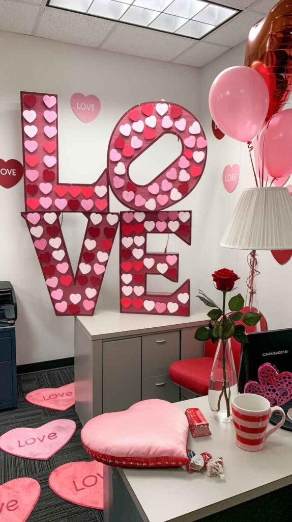 Valentine's Day Office Decor