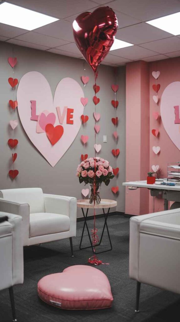 Valentine's Day Office Decor