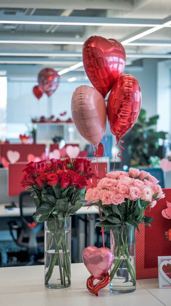 Valentine's Day Office Decor