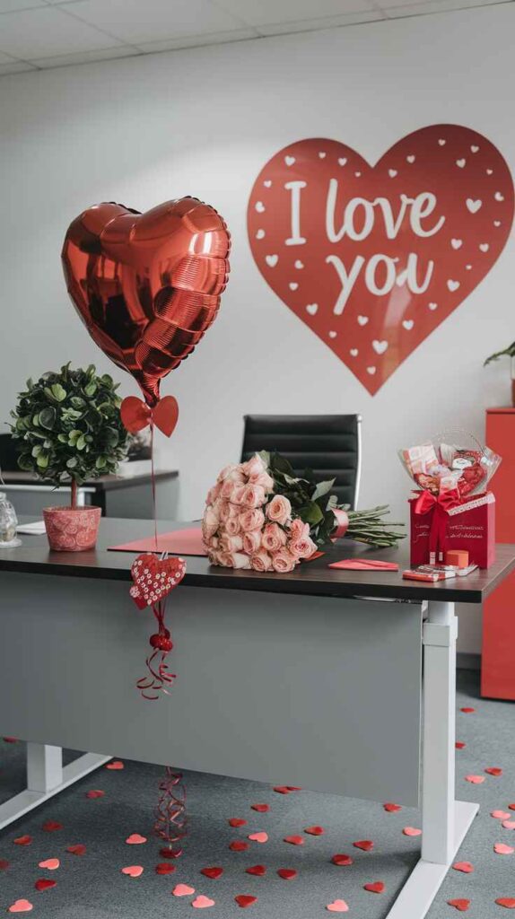 Valentine's Day Office Decor