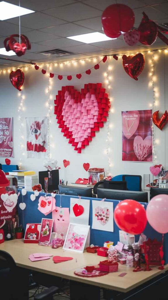 Valentine's Day Office Decor