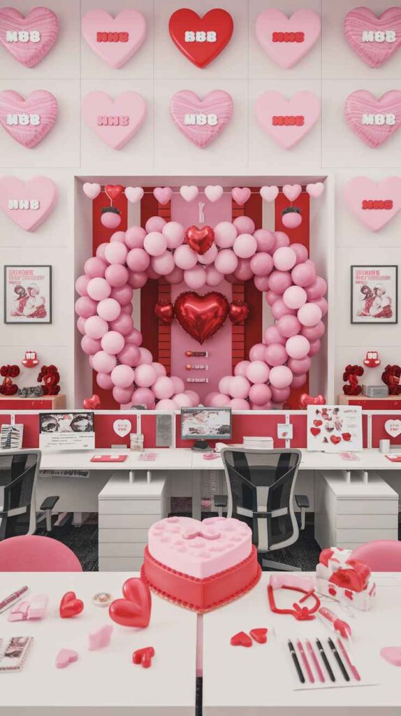 Valentine's Day Office Decor