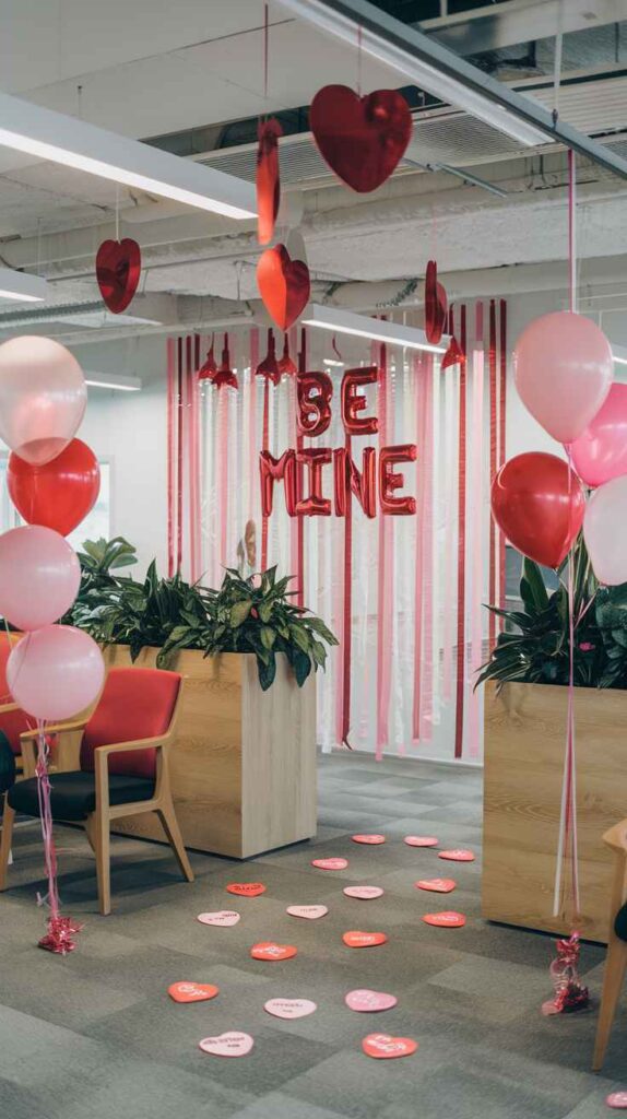 Valentine's Day Office Decor