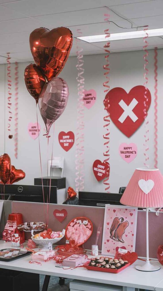 Valentine's Day Office Decor