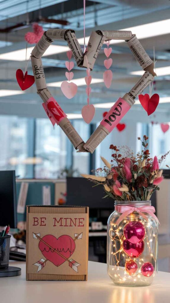 Valentine's Day Office Decor