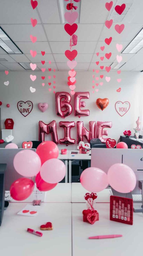 Valentine's Day Office Decor