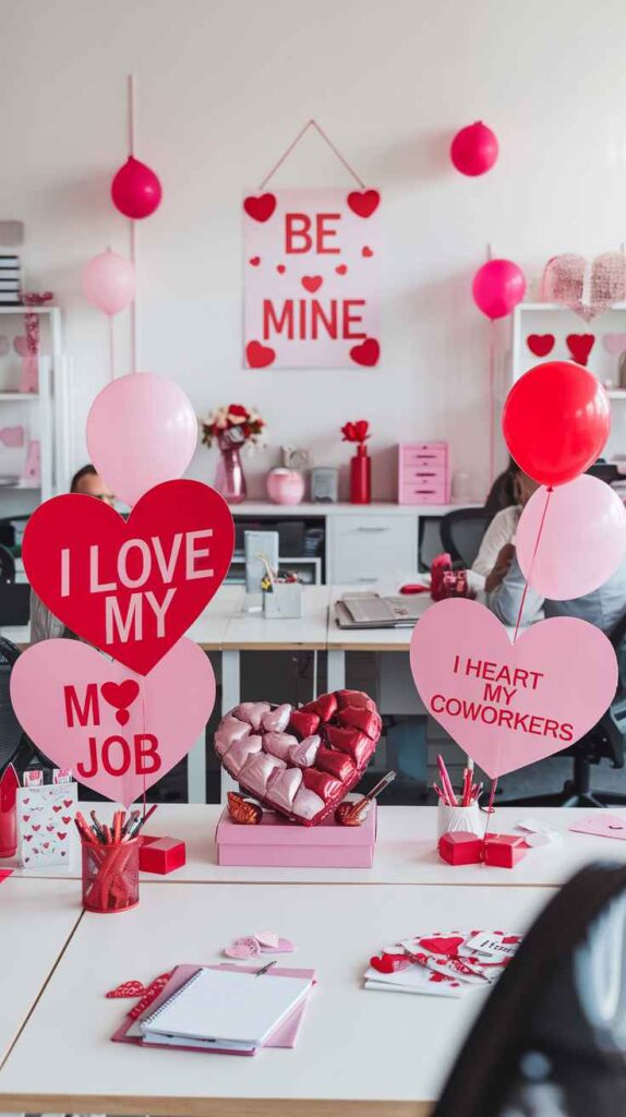 Valentine's Day Office Decor