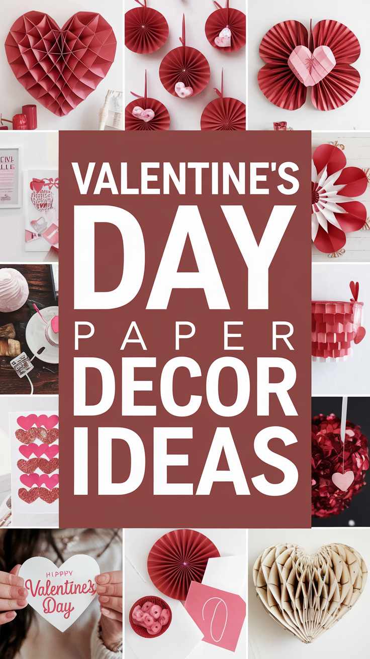 Valentines Day Paper Decor Ideas