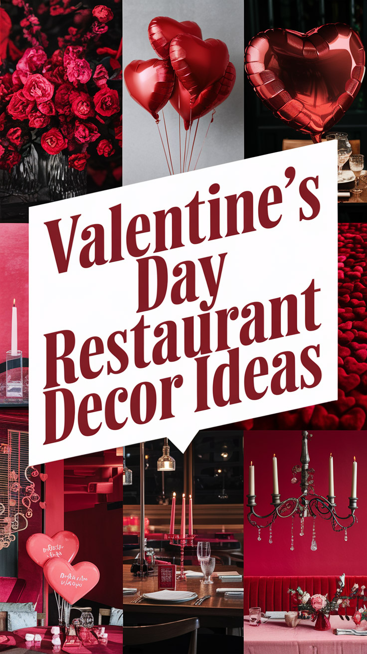 Valentine's Day Restaurant Decor Ideas