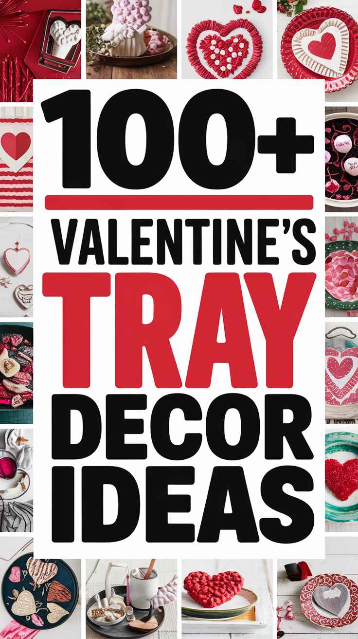 Valentine's Day Tray Decor Ideas