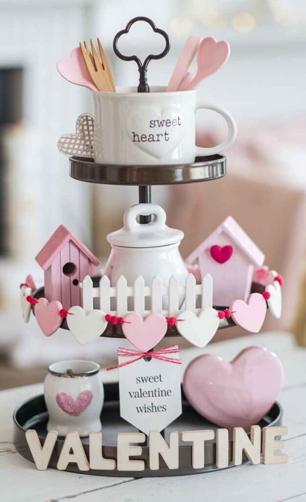 Valentine's Day Tray Decor Ideas