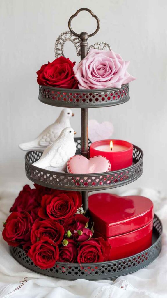 Valentine's Day Tray Decor Ideas