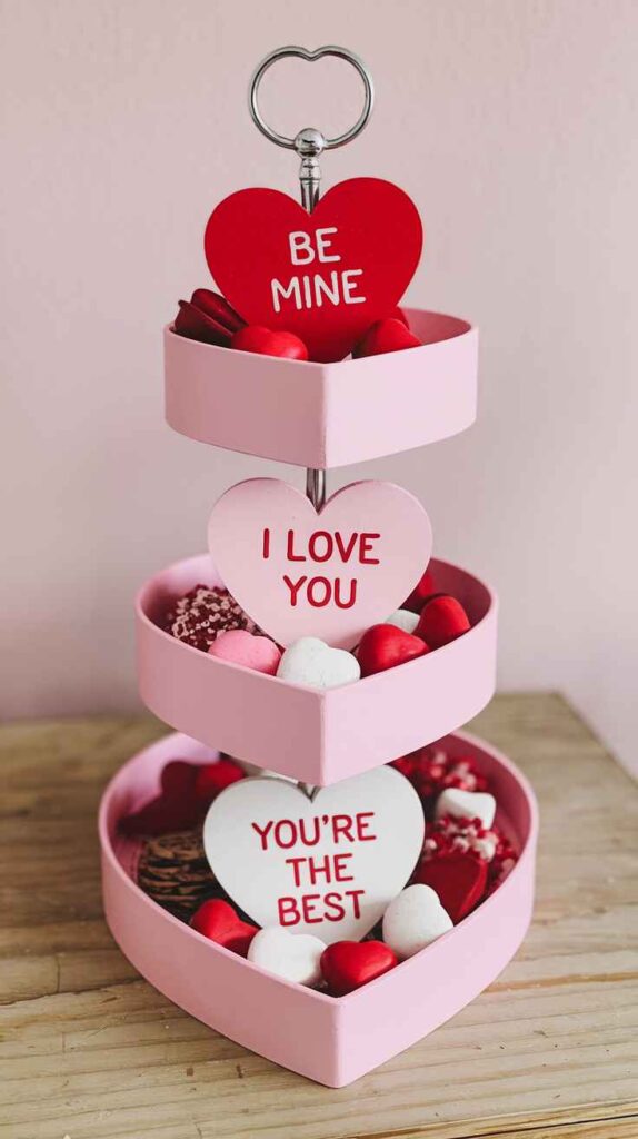 Valentine's Day Tray Decor Ideas