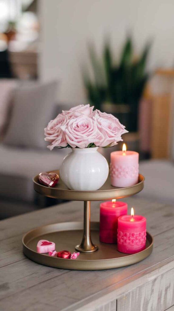 Valentine's Day Tray Decor Ideas