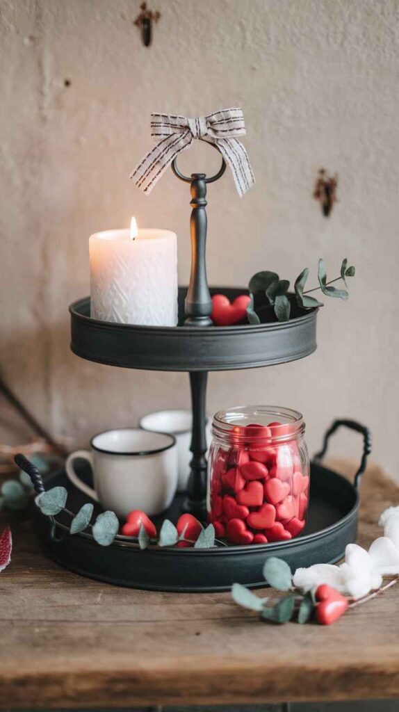 Valentine's Day Tray Decor Ideas