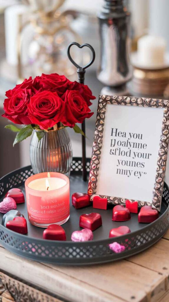 Valentine's Day Tray Decor Ideas