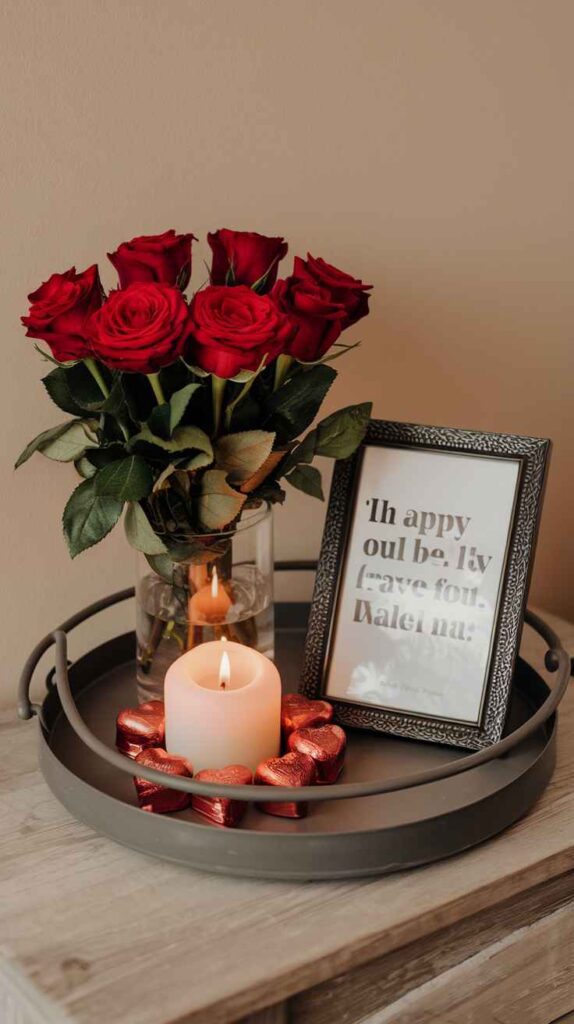 Valentine's Day Tray Decor Ideas