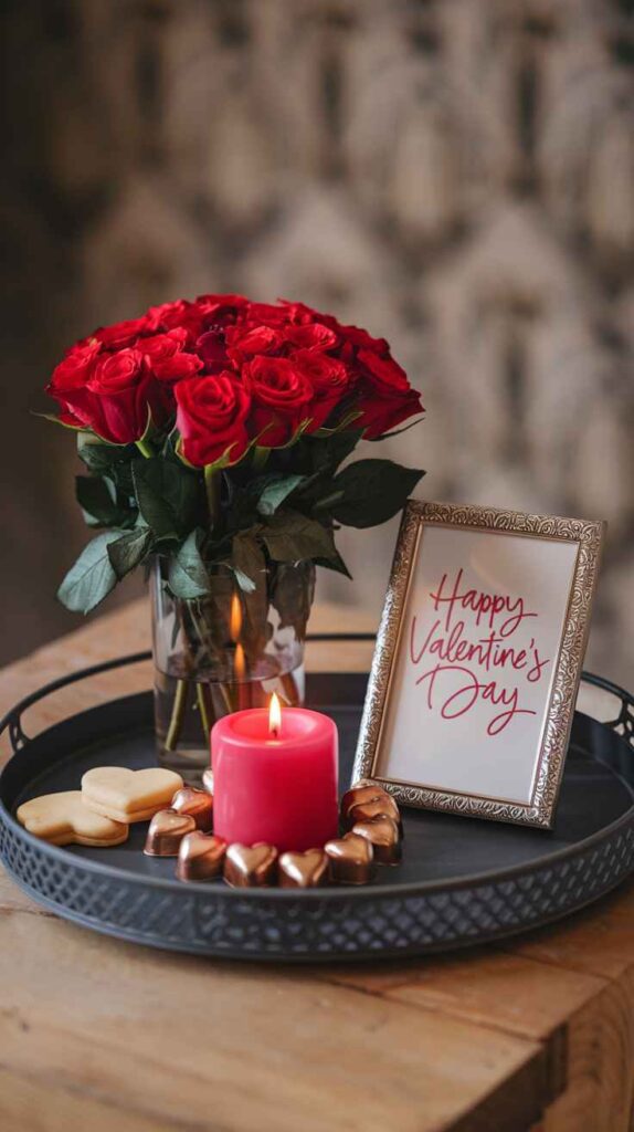 Valentine's Day Tray Decor Ideas