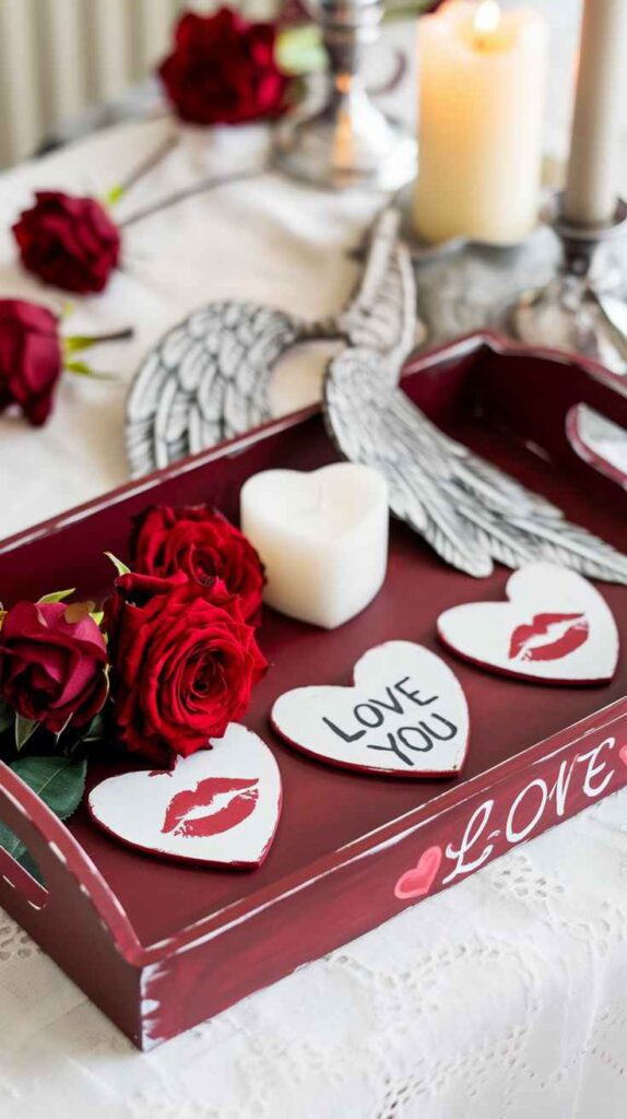 Valentine's Day Tray Decor Ideas