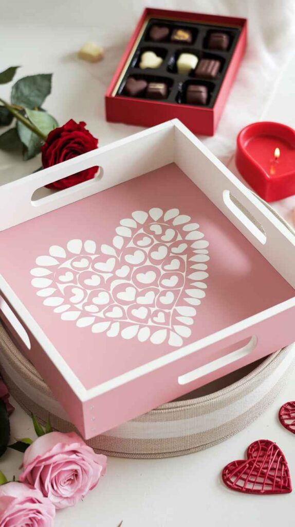 Valentine's Day Tray Decor Ideas