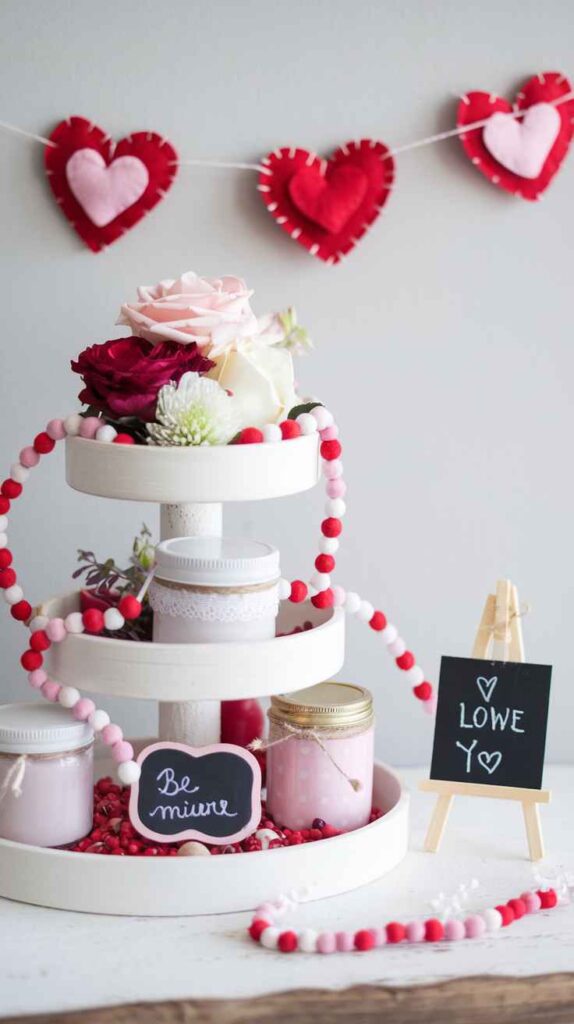 Valentine's Day Tray Decor Ideas