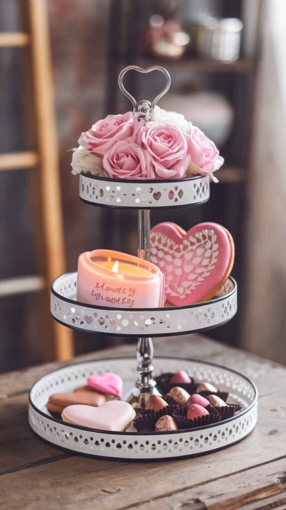 Valentine's Day Tray Decor Ideas