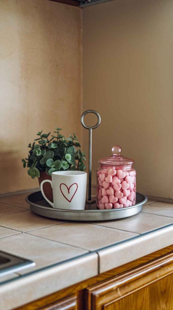 Valentine's Day Tray Decor Ideas