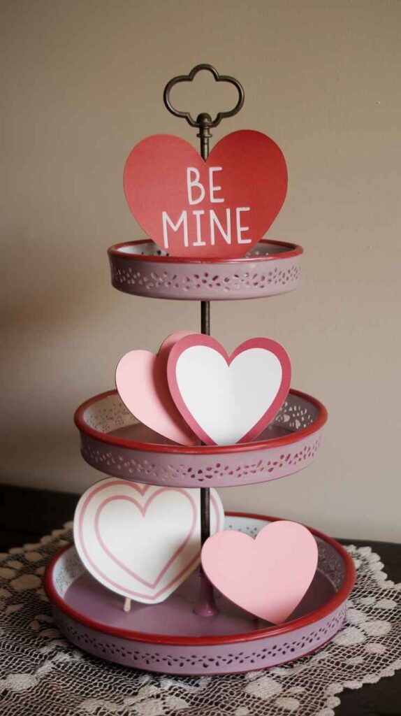 Valentine's Day Tray Decor Ideas