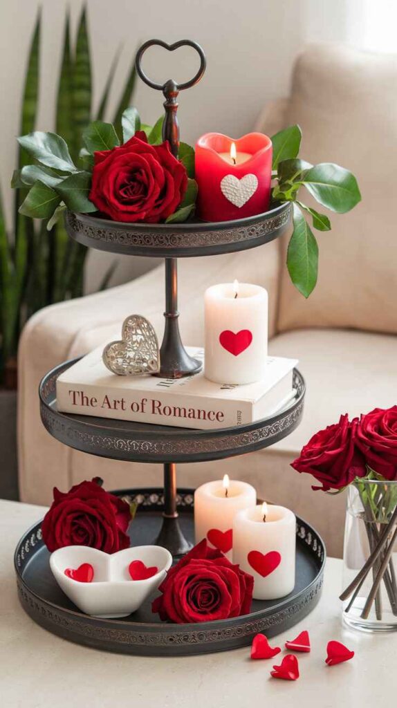 Valentine's Day Tray Decor Ideas