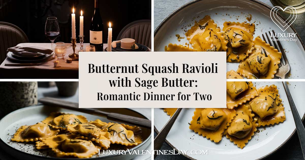 Butternut Squash Ravioli with Sage Butter: Romantic Dinner Ideas for Two