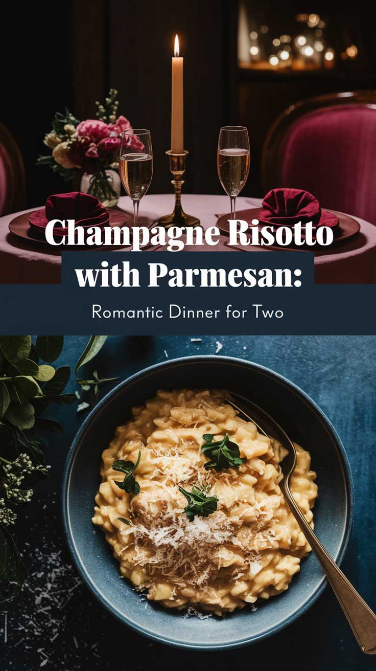 Champagne Risotto with Parmesan Recipe : Romantic Dinner for Two