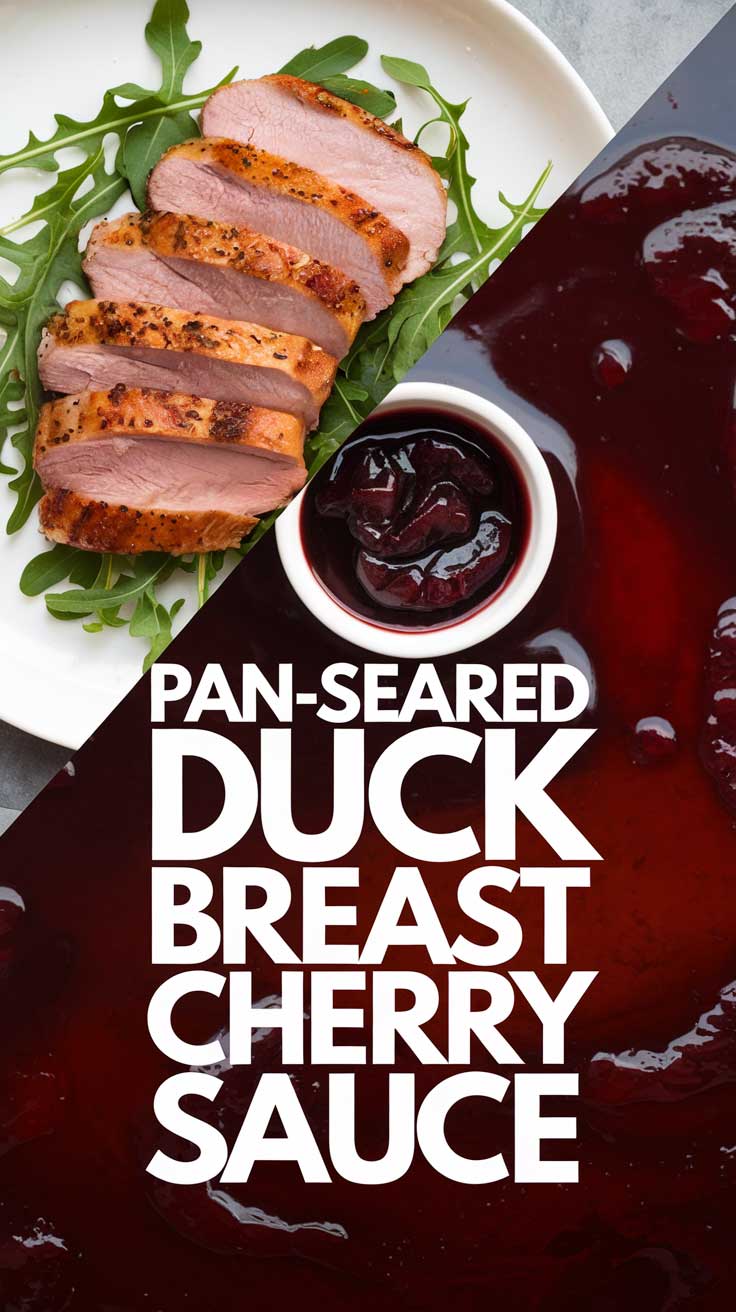 Pan-Seared Duck Breast with Cherry Sauce