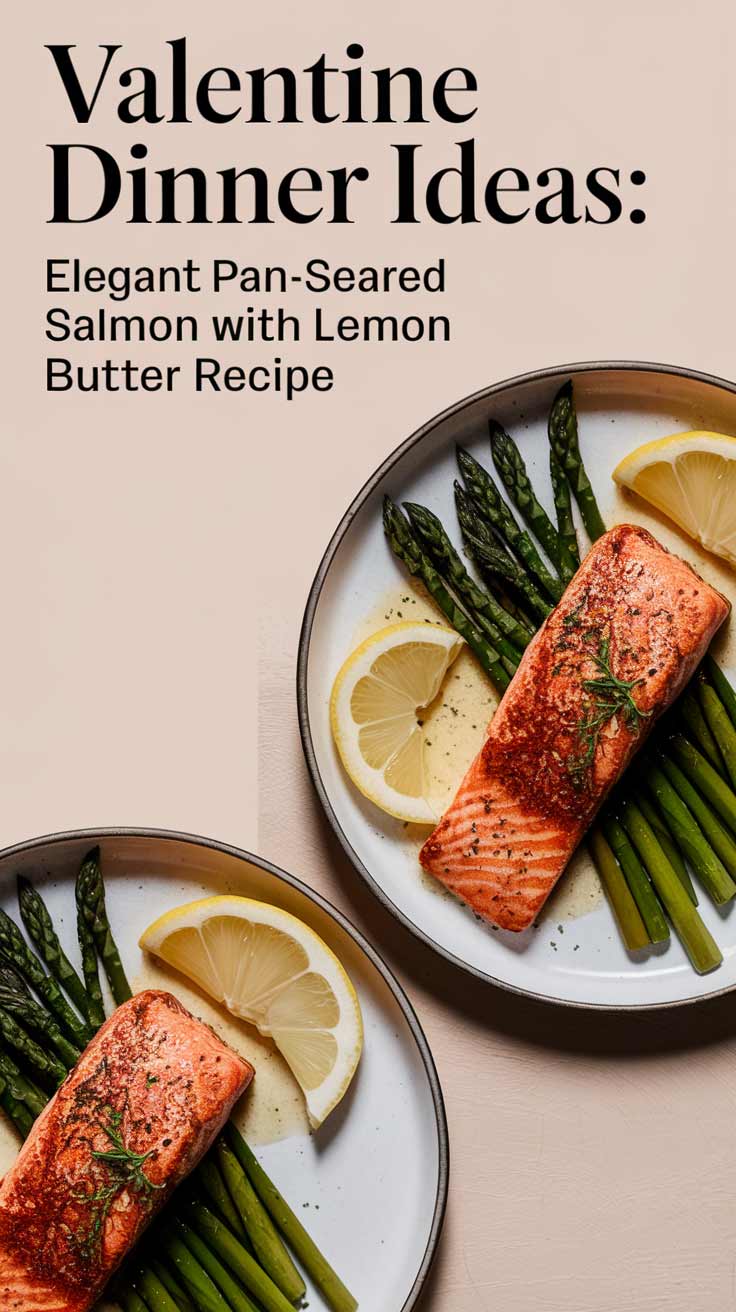 Pan-Seared Salmon with Lemon Butter Recipe: Romantic Dinner Ideas for Two