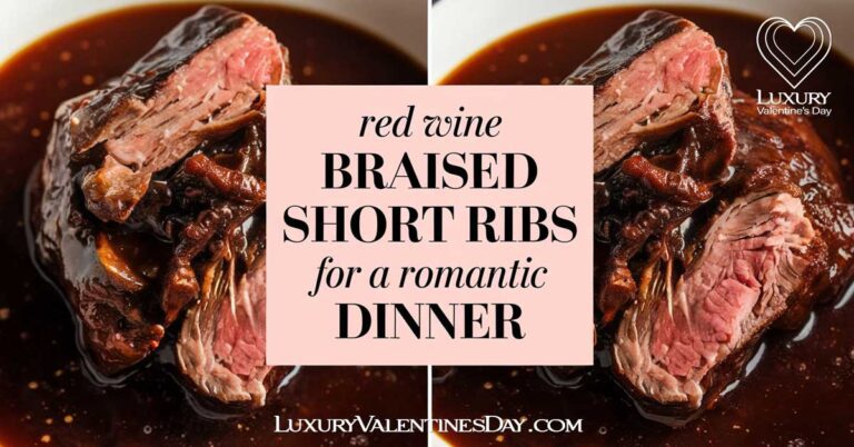 Red Wine Braised Short Ribs Recipe: Romantic Dinner Ideas for Two