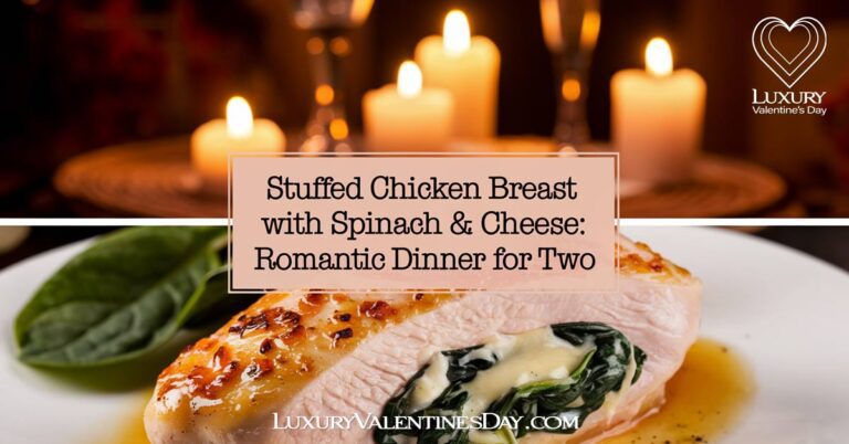 Stuffed Chicken Breast with Spinach & Cheese: Romantic Dinner for Two